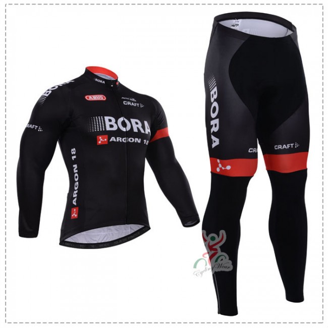 2015 bora Argon Fietskleding Fietsshirt lange mouw+Lange fietsbroeken 1571