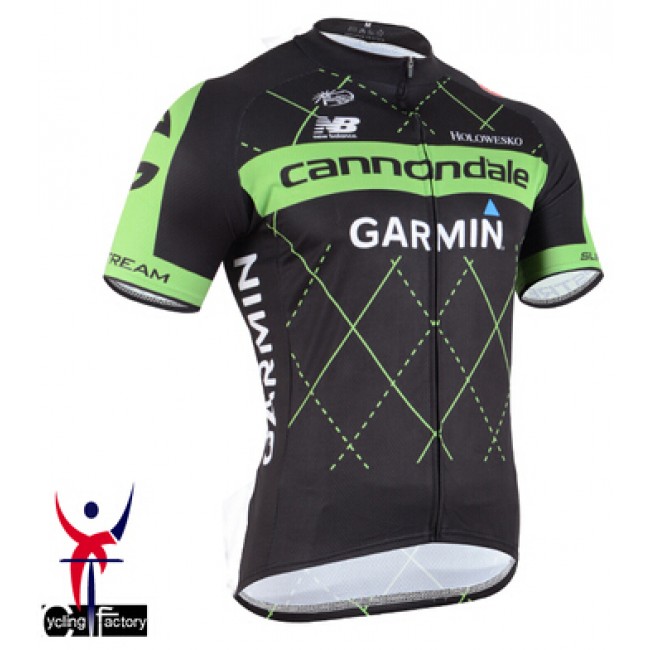 2015 Cannondale Garmin Fietskleding Fietsshirt Korte Zwart 1582