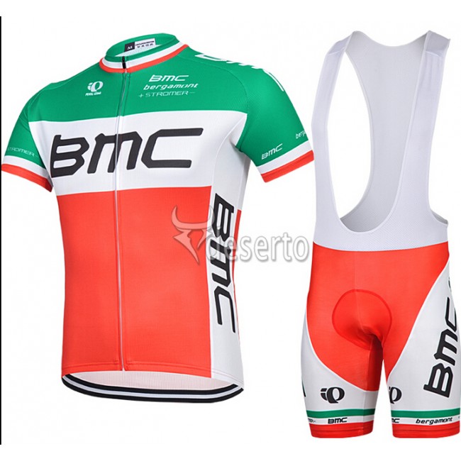 2015 BMC Fietskleding Fietsshirt Korte+Korte Fietsbroeken Bib rood groen 1542
