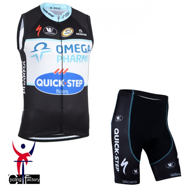 2014 Omega Pharma Quick Step Fietsshirt Zonder Mouwen+Korte Fietsbroeken 1311