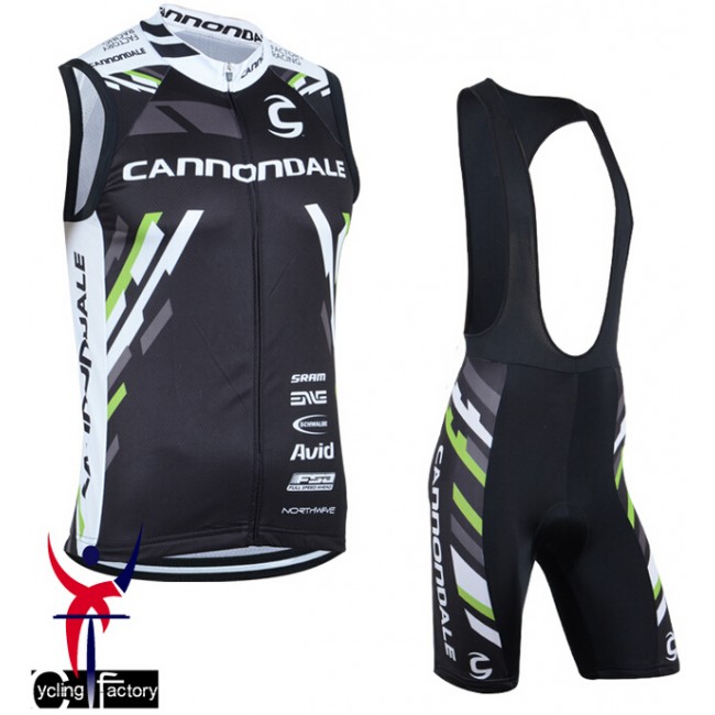 2014 Cannondale Fietsshirt Zonder Mouwen+Korte Fietsbroeken Bib 1443