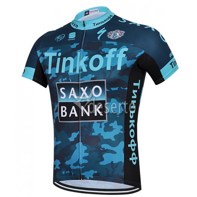 2015 Saxo Bank Tinkoff Fietskleding Fietsshirt Korte Camouflage 1942