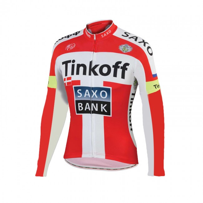 2015 Tinkoff Saxo Bank Rouge Fietsshirt lange mouw 2006