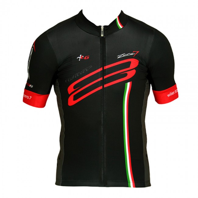 2015 WILIER Fietsshirt Korte Mouwen rood zwart 2293