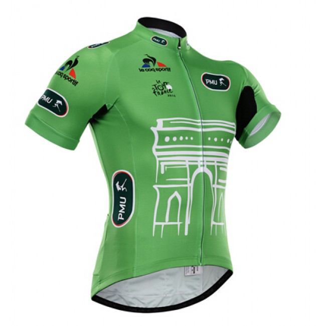 2015 Tour De France Fietsshirt Korte Mouwen groen 2087