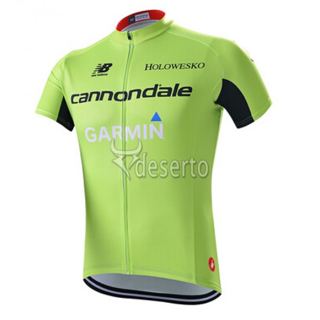 2015 Garmin Cannondale Fietsshirt Korte Mouwen groen 1598