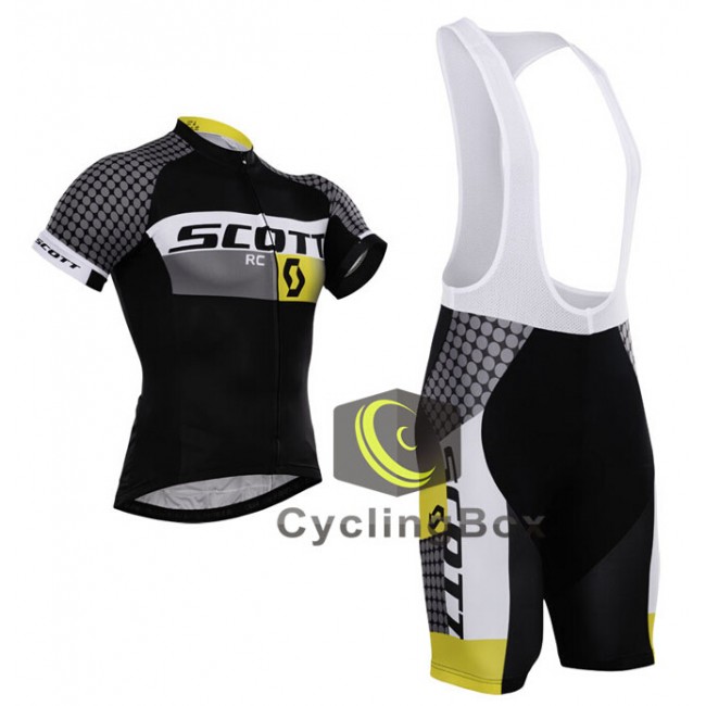 2015 Scott RC Fietskleding Set Fietsshirt Korte Mouwen+Fietsbroek Bib Korte 2245