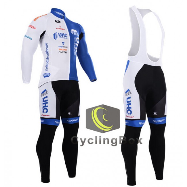 2015 UHC Fietskleding set Fietsshirt Lange Mouwen+lange fietsbroeken Bib 2136