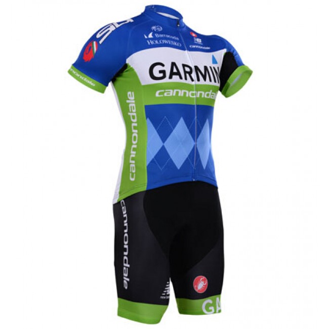 2015 Garmin Cannondale Fietskleding Set Fietsshirt Korte Mouwen+Fietsbroek Korte 1594