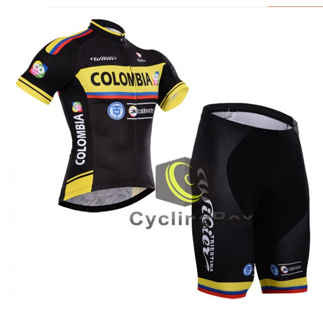 2015 Colombia Fietskleding Set Fietsshirt Korte Mouwen+Fietsbroek Korte 2340