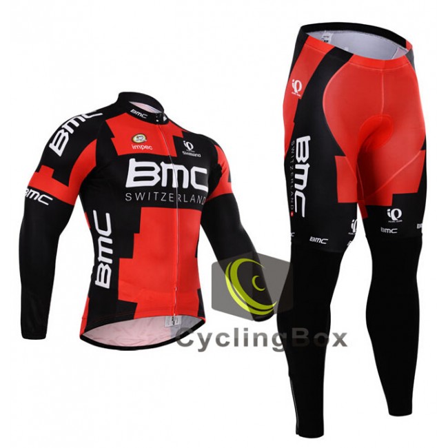 2015 BMC Fietskleding set Fietsshirt Lange Mouwen+lange fietsbroeken 1558