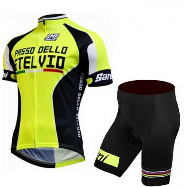 2015 Stelvio Santini Fietskleding Fietsshirt Korte+Korte Fietsbroeken 2432