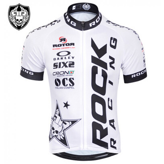 2015 Rock Racing Fietsshirt Korte Mouw wit 2232