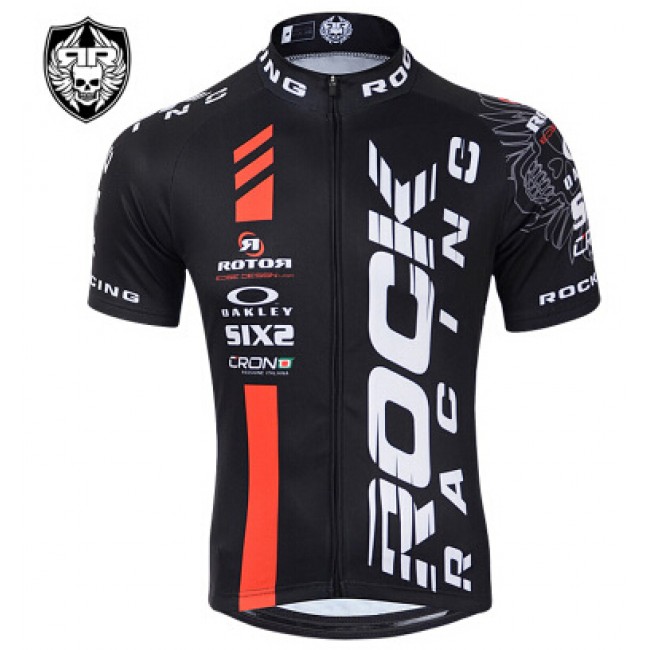 2015 Rock Racing Fietsshirt Korte Mouw rouge zwart 2235