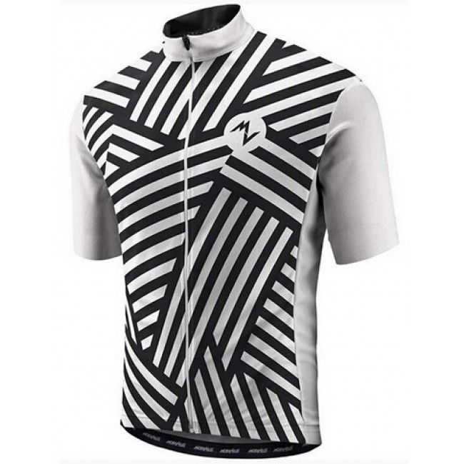 2015 MORVELO Fietsshirt Korte Mouw zwart wit 2440