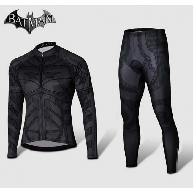 2015 Bat-Man Fietskleding Fietsshirt lange mouw+Lange fietsbroeken 2424