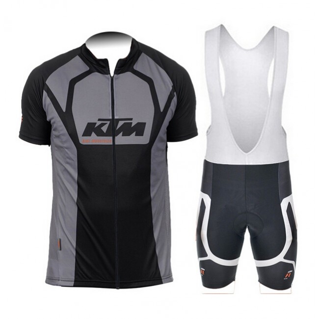 2015 KTM Fietskleding Fietsshirt Korte+Korte Fietsbroeken Bib gris 2180
