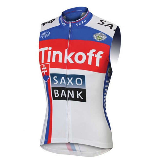 2015 Saxo bank Tionkff Blauw Fietsshirt Zonder Mouwen 2475