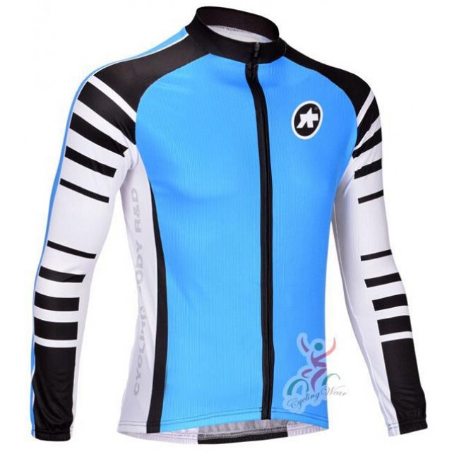 2015 ASSOS Blauw Fietsshirt lange mouw 1493