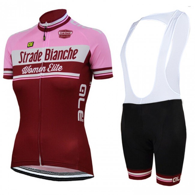 2015 Dames STRADE BIANCHE Fietskleding Fietsshirt Korte+Korte fietsbroeken Bib 3600
