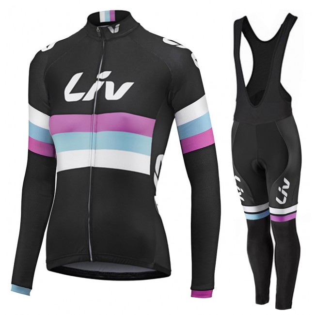 2015 Dames LIV Fietskleding Fietsshirt lange mouw+Lange fietsbroeken 3653