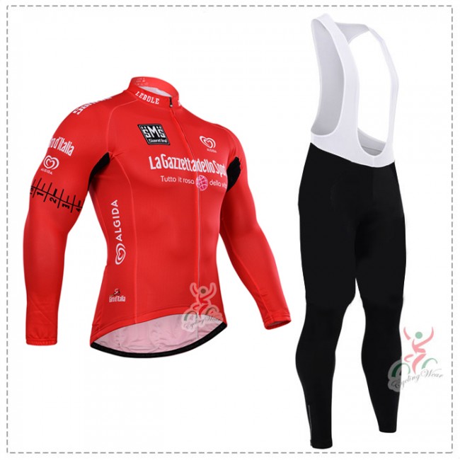 2015 Giro d-Italia Fietskleding Fietsshirt lange mouw+Lange fietsbroeken Bib 2629