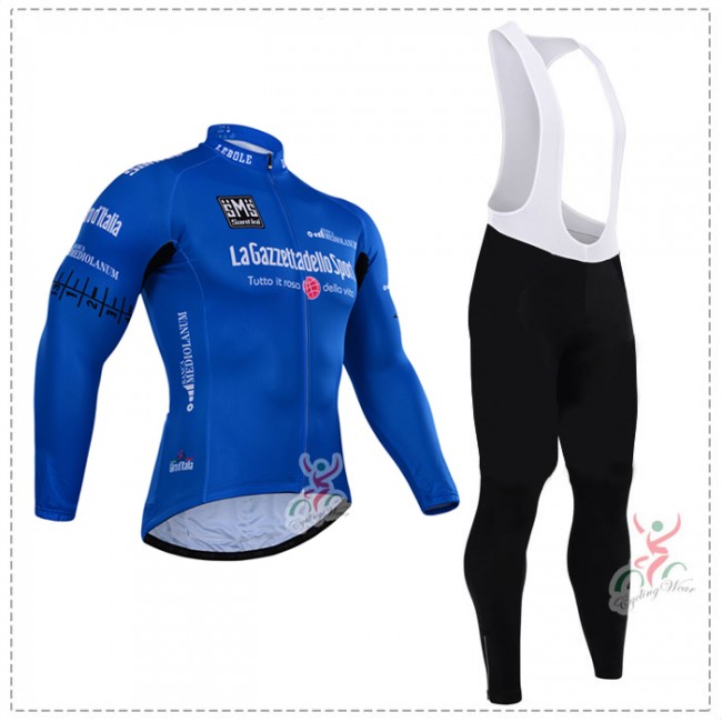 2015 Giro d-Italia Fietskleding Fietsshirt lange mouw+Lange fietsbroeken Bib 2627