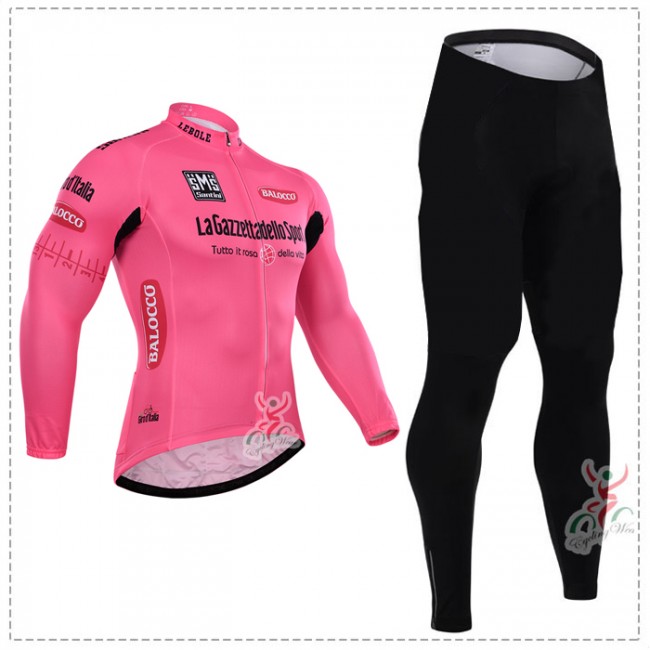 2015 Giro d-Italia Fietskleding Fietsshirt lange mouw+Lange fietsbroeken 2633