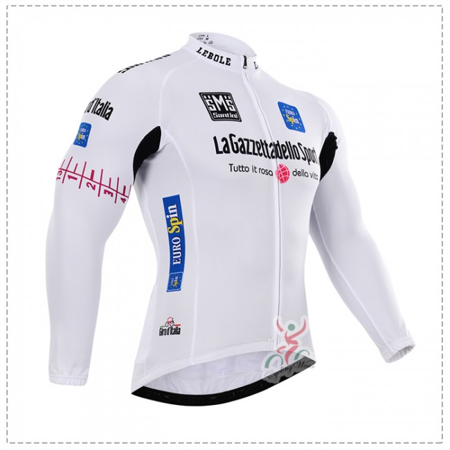 2015 Giro d-Italia Fietsshirt lange mouw Blanc 2636