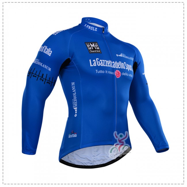 2015 Giro d-Italia Fietsshirt lange mouw bleu 2635