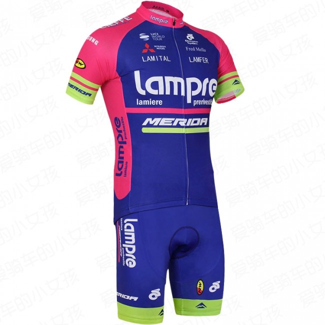 2016 Lampre Fietskleding Fietsshirt Korte+Korte fietsbroeken 20160046