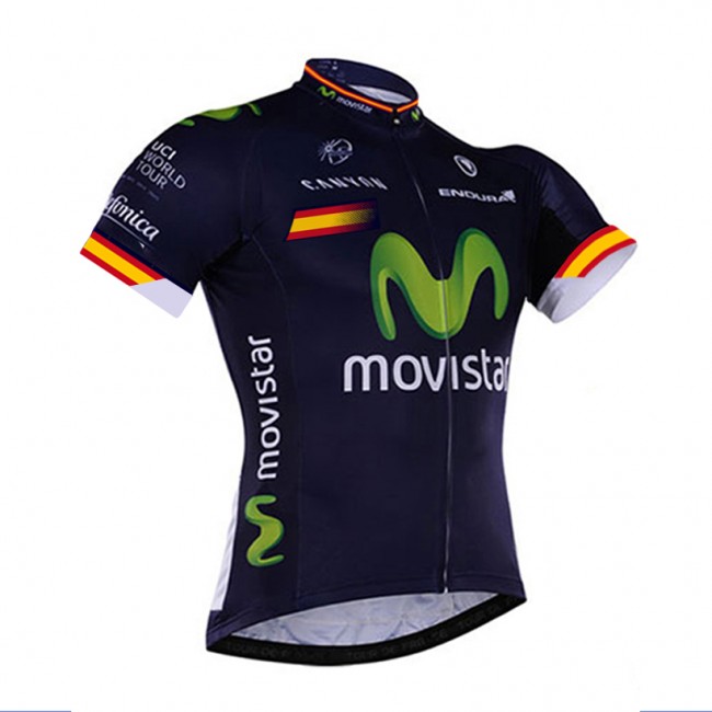 2016 Movistar Fietsshirt Korte Mouw 20160057