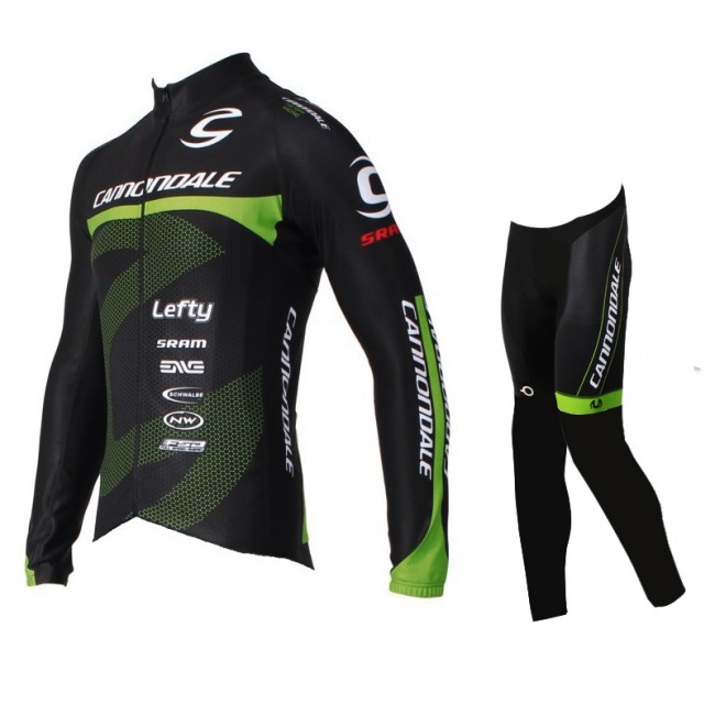 2016 Cannondale Pro Fietskleding Fietsshirt lange mouw+Lange fietsbroeken 2016036051