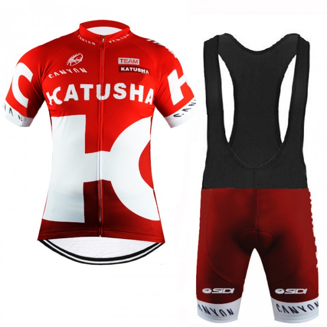 2016 Katusha Fietskleding Fietsshirt Korte+Korte fietsbroeken Bib 02 20160034