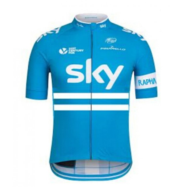 2016 SKY Blue Fietskleding Fietsshirt Korte Mouw 20160080