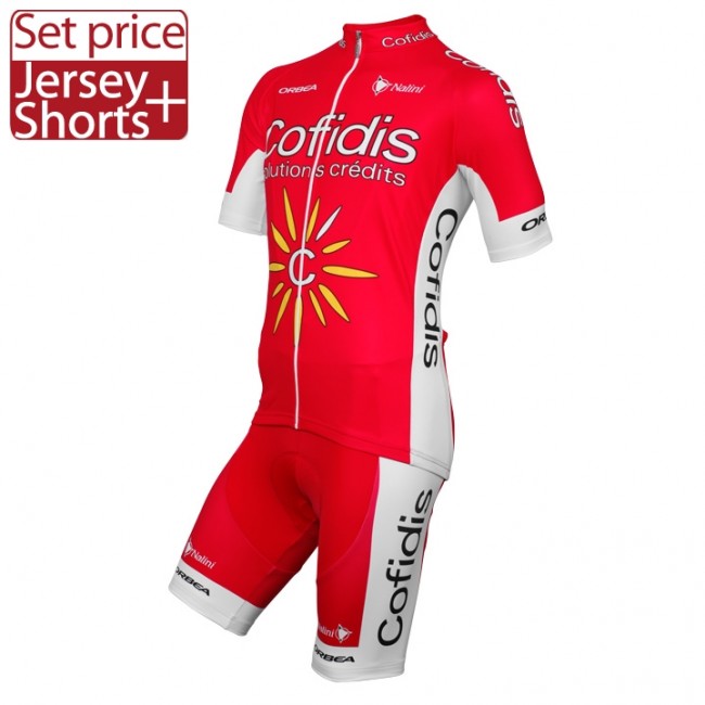 COFIDIS 2016 Fietskleding Fietsshirt Korte+Korte fietsbroeken 2016036088