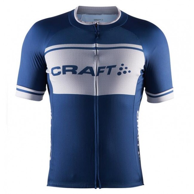 2016 CRAFT Classic Logo Fietsshirt Korte Mouw blauw grijs 2016036528