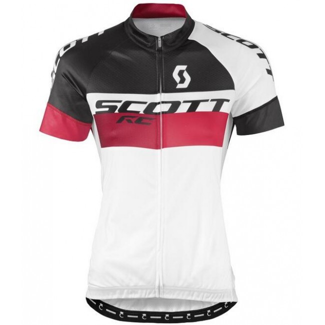 2016 Scott RC wit zwart rood vrouwen Fietsshirt Korte Mouw 2016036653