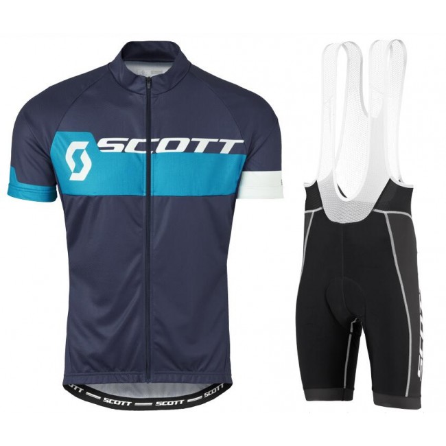 2016 SCOTT blauw Fietskleding Fietsshirt Korte+Korte fietsbroeken Bib 2016036773