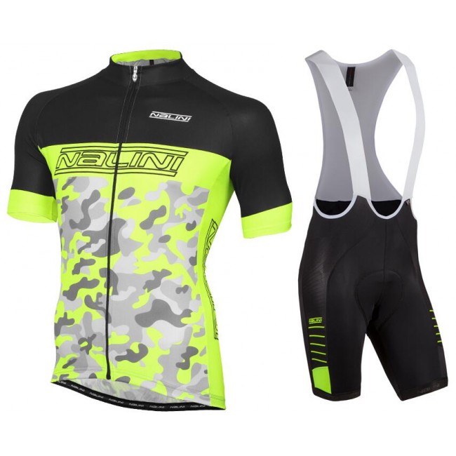 NALINI PRO Camouflage Fietskleding Fietsshirt Korte+Korte Fietsbroeken Bib 20160965