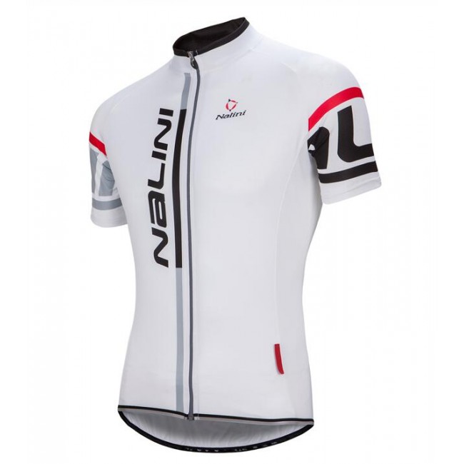 NALINI PRO Logo Summer Fietsshirt Korte Mouw wit 20160970