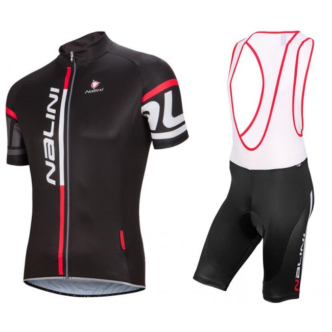 NALINI PRO Logo Summer Fietskleding Fietsshirt Korte+Korte Fietsbroeken Bib zwart 20160974