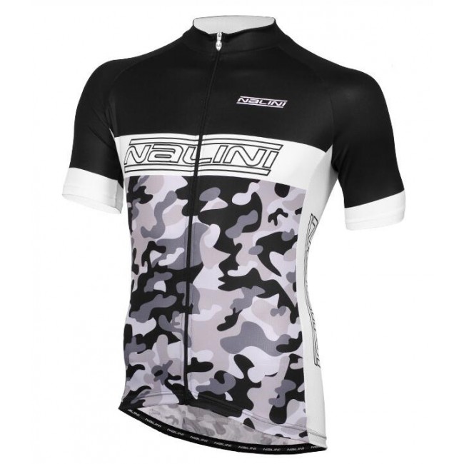 NALINI PRO Camouflage Fietsshirt Korte Mouw zwart wit 20160975