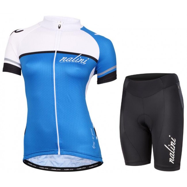 NALINI PRO Dames Cycle blauw Fietskleding Fietsshirt Korte+Korte fietsbroeken 20161001