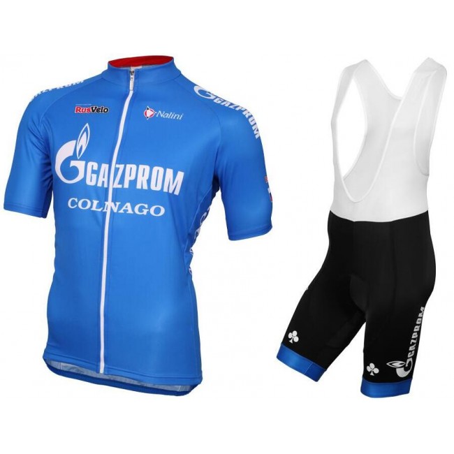 2016 Gazprom-Rusvelo Fietskleding Fietsshirt Korte+Korte Fietsbroeken Bib 20160950