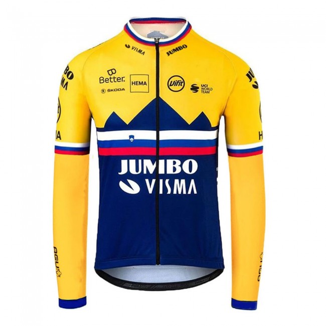Jumbo Visma SLovenia Pro Team 2021 Wielerkleding Fietsshirt Korte Mouw 20210374