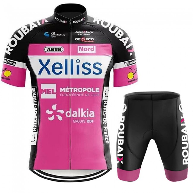 Xelliss Pro 2021 Team Fietskleding Fietsshirt Korte Mouw+Korte Fietsbroeken Bib 20210399