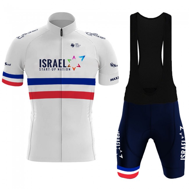 Israel Start Up france Pro Team 2021 Fietskleding Fietsshirt Korte Mouw+Korte Fietsbroeken Bib 20210582