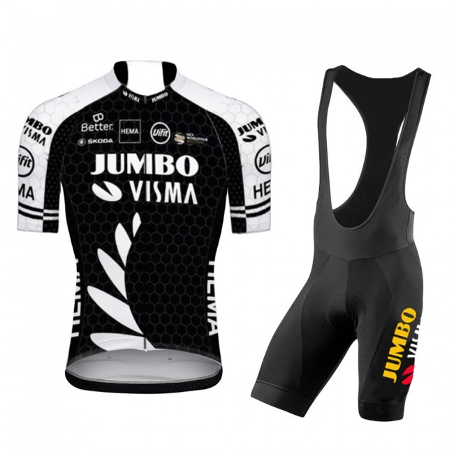 Jumbo Visma New Zealand Pro Team 2021 Fietskleding Fietsshirt Korte Mouw+Korte Fietsbroeken Bib 20210599