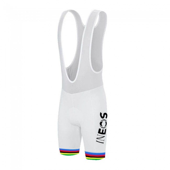 White Ineos Champion Pro Team 2021 Korte Fietsbroeken Bib 20210615